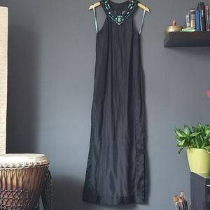 Marciano Silk Beaded Dress